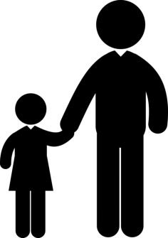 Man With Child Craft Design Svg File, Free Vectors File